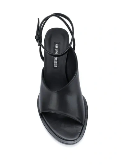 Shop Ann Demeulemeester Open Toe 85mm Heeled Sandals In Black