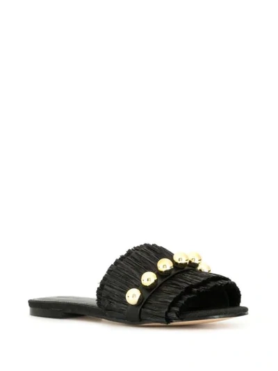 Shop Mara & Mine Annika Open-toe Sandals In Black