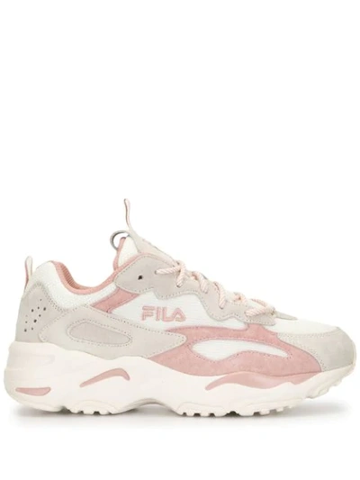 Fila Panelled Chunky Sole Trainers In Pink ModeSens