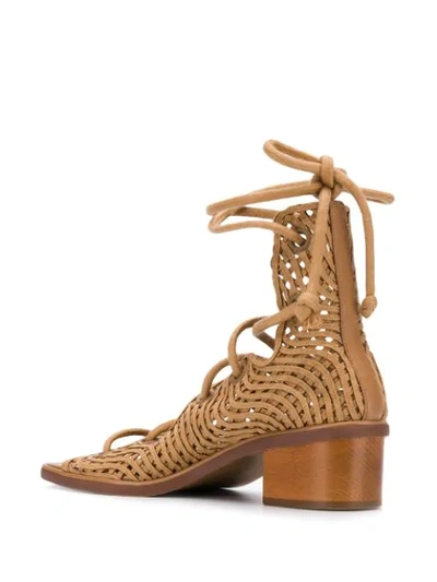 Shop Stella Mccartney Maia Gladiator Sandals In Brown