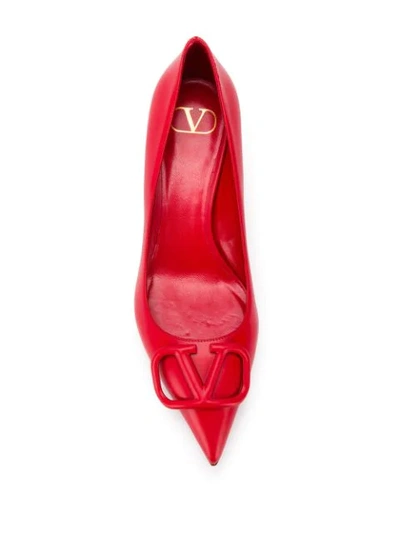 Shop Valentino Vsling 60mm Pumps In Red