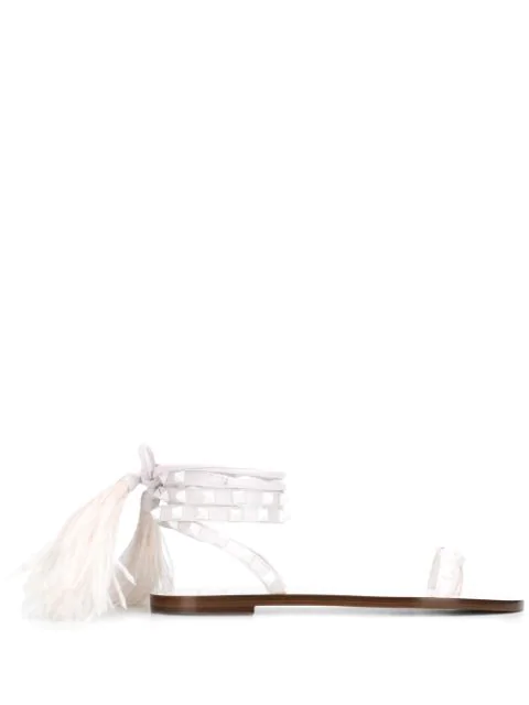 valentino feather sandals