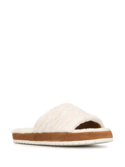 Shop Vince Kalina Slipper Slides In White