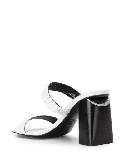 Shop Alexander Wang Hayden Croc-effect Sandals In White