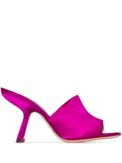 Shop Nicholas Kirkwood Alba 90mm Mules In Pink