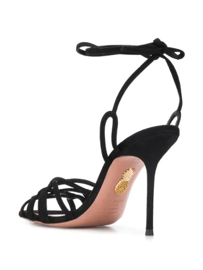 Shop Aquazzura Azur 95mm Sandals In Black