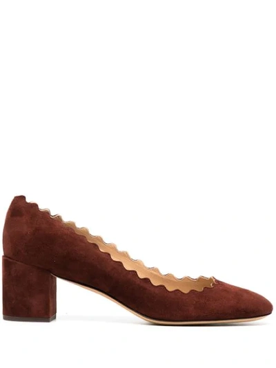 Shop Chloé Lauren Pumps In Brown