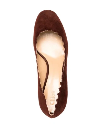 Shop Chloé Lauren Pumps In Brown