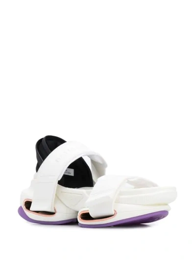 Shop Balmain B-bold Sneaker-style Sandals In White