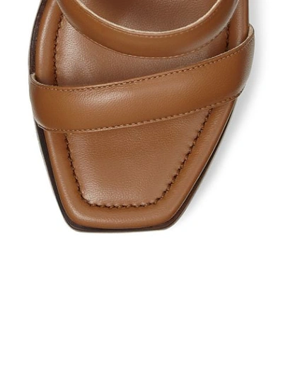 Shop Jimmy Choo Athenia Wedge Sandals 110mm In Brown