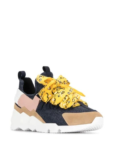 Pierre Hardy Trek Comet Low-top Sneakers In Blue