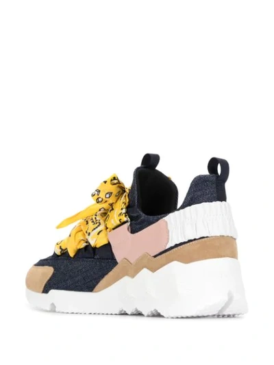 Pierre Hardy Trek Comet Low-top Sneakers In Blue