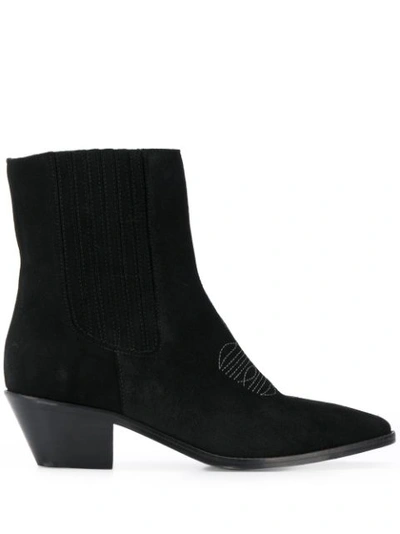 Shop Zadig & Voltaire 55mm Tyler Elastic Boots In Black