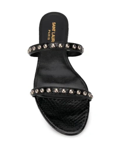 Shop Saint Laurent Kate Slip-on Sandals In Black