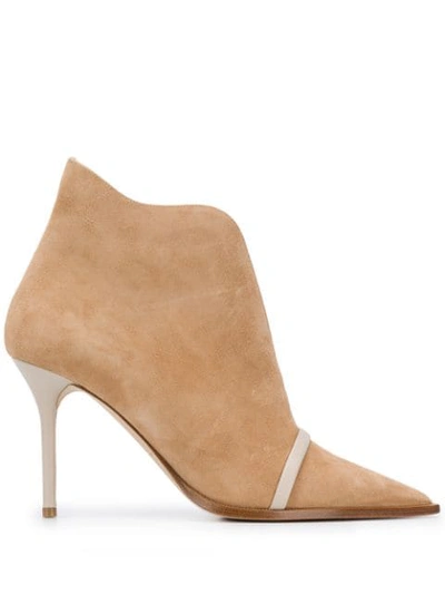 Shop Malone Souliers Cora Pointed-toe Boots In Neutrals