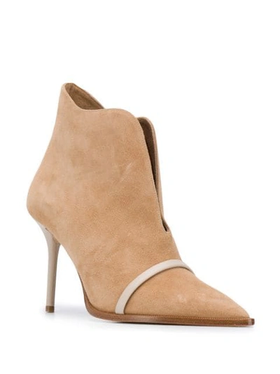 Shop Malone Souliers Cora Pointed-toe Boots In Neutrals