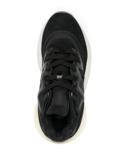 Shop Mm6 Maison Margiela Oversize-sole Sneakers In Black