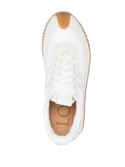 Shop Loewe Flow Runner Low-top Sneakers In White