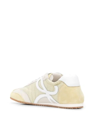 Shop Loewe Ballet Low-top Sneakers In Yellow