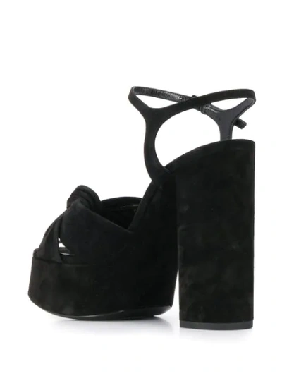 Shop Saint Laurent Platform 130mm Sandals In Black