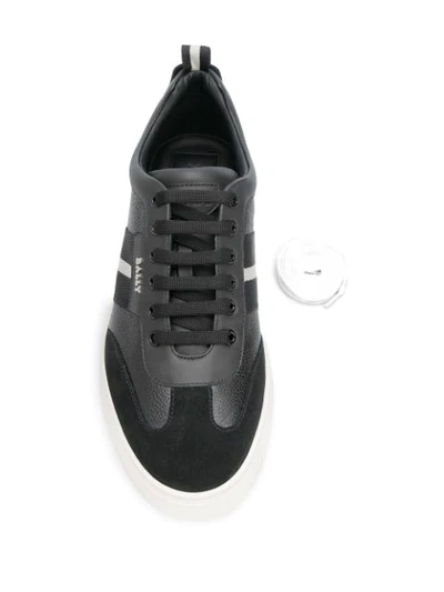 Shop Bally Helty Low-top Sneakers In Black
