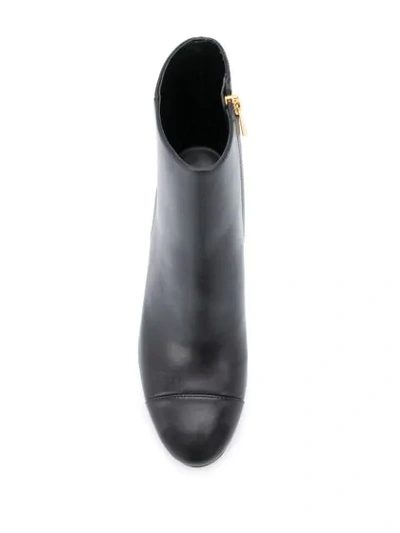 Shop Michael Michael Kors Wooden Heel 90mm Ankle Boots In Black
