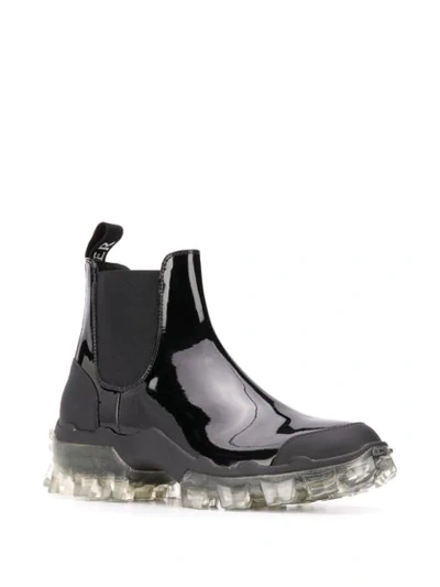 Shop Moncler Clear-sole Chelsea Boots In Black