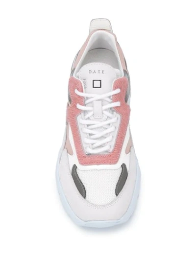 Shop Date Fuga Panelled Chunky Sneakers In White