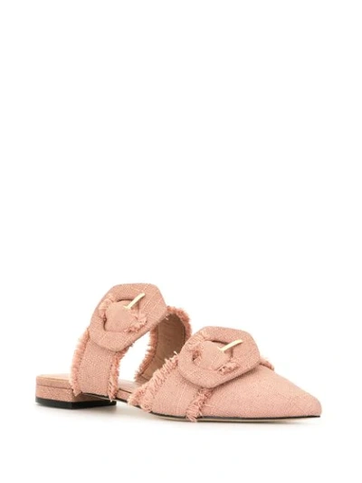 Shop Mara & Mine Lulu Pointed Mule Ballerinas In Pink