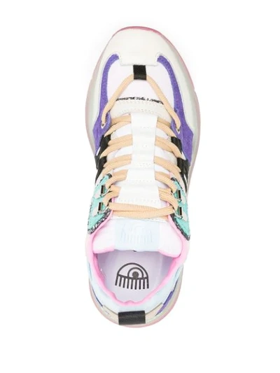 Shop Chiara Ferragni Low-top Running Sneakers In White