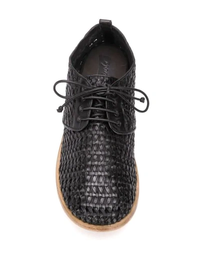 WOVEN LACE-UP SHOES