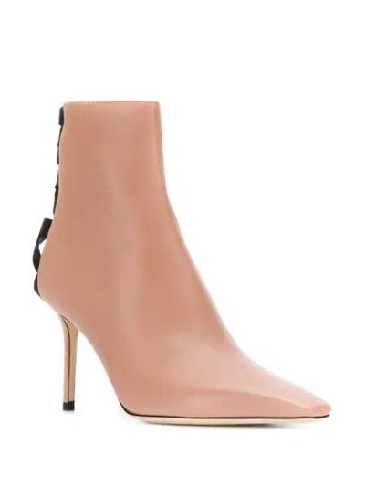 Shop Jimmy Choo Levin 85 Ankle Boots In Pink