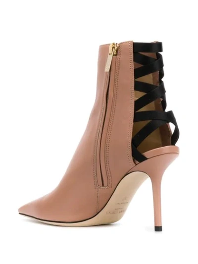 Shop Jimmy Choo Levin 85 Ankle Boots In Pink