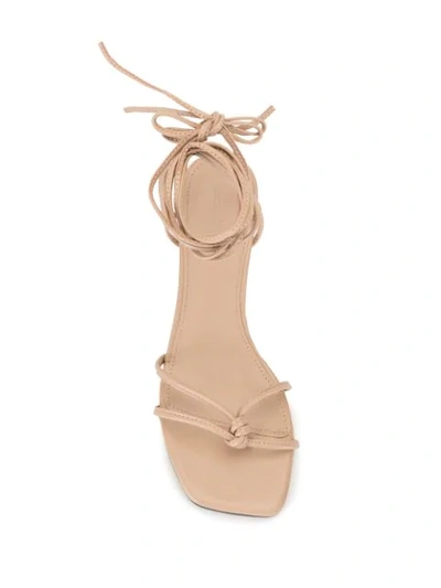 Shop Mara & Mine Olympia Strapped Sandals In Neutrals