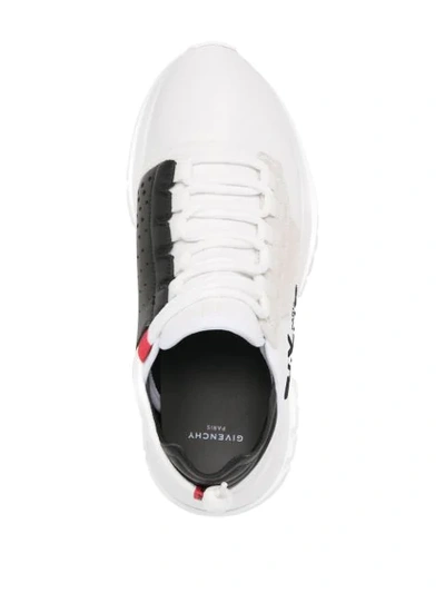 Shop Givenchy Logo-embroidered Low-top Sneakers In White