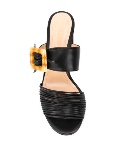 Shop Chloe Gosselin Fiona 70mm Sandals In Black