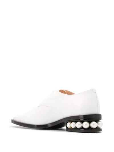 Shop Nicholas Kirkwood 30mm Casati Derby Shoes In White