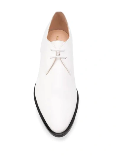 Shop Nicholas Kirkwood 30mm Casati Derby Shoes In White