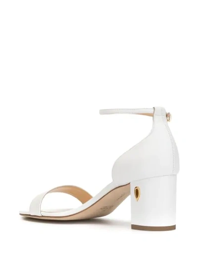 Shop Jennifer Chamandi Massimo Open-toe Sandals In White