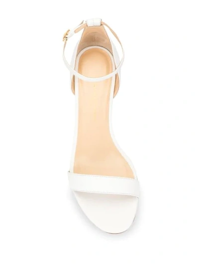 Shop Jennifer Chamandi Massimo Open-toe Sandals In White