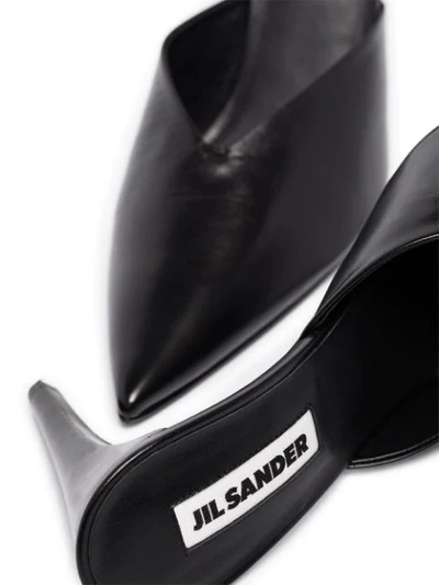 Shop Jil Sander X Browns 50 Pointed-toe Mules In Black