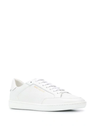 Shop Saint Laurent Sl/10 Low Top Sneakers In White