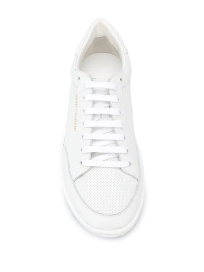 Shop Saint Laurent Sl/10 Low Top Sneakers In White