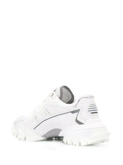 Shop Valentino Climbers Mesh Sneakers In White