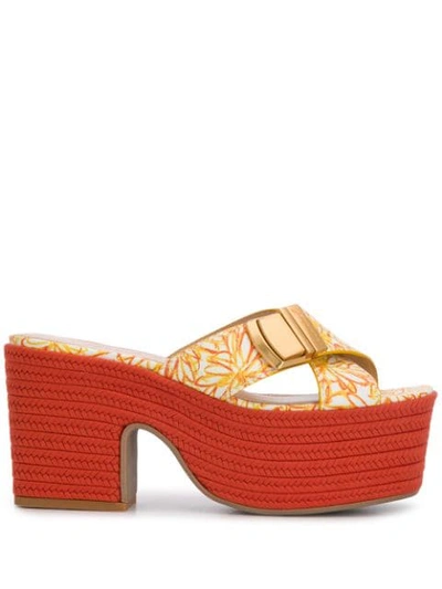 Shop Jacquemus Les Sandales Tatanes In Orange