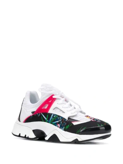 Shop Kenzo Sea Lily Sonic Low-top Sneakers In White