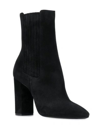 Shop Saint Laurent Lou Chelsea Boots In Black