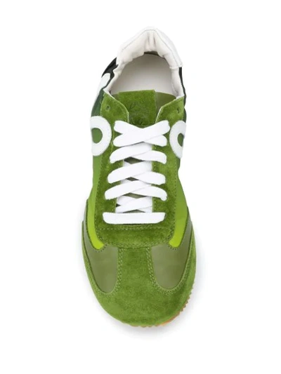 Shop Loewe Ballet Runner Low-top Sneakers In Green