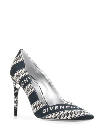 Shop Givenchy Chain 100mm M-pumps In Blue