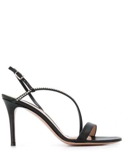 Shop Gianvito Rossi Strappy High Heel Sandals In Black